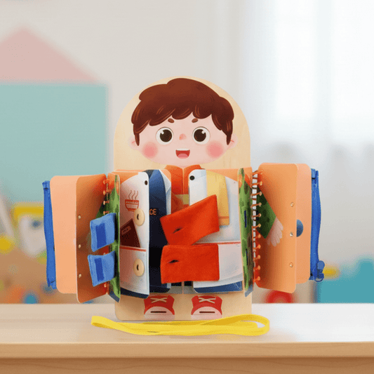 WOODIFRAME – Montessori Multi-Level Activity Board for Interactive Play & Skill Building