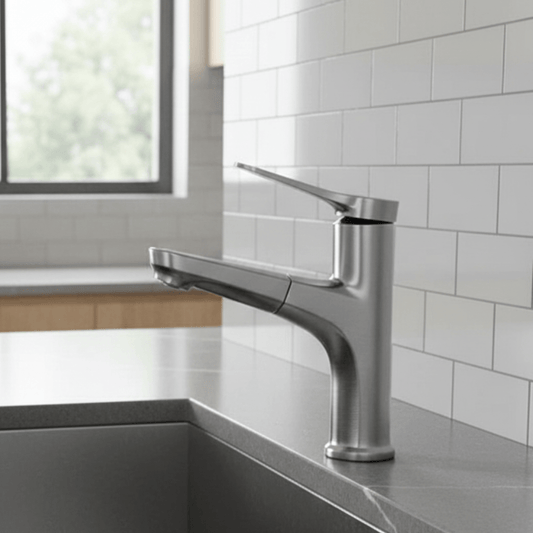 COPPERFLOW – Pull-Out Bathroom Faucet with Flexible Copper Design & Modern Aesthetics