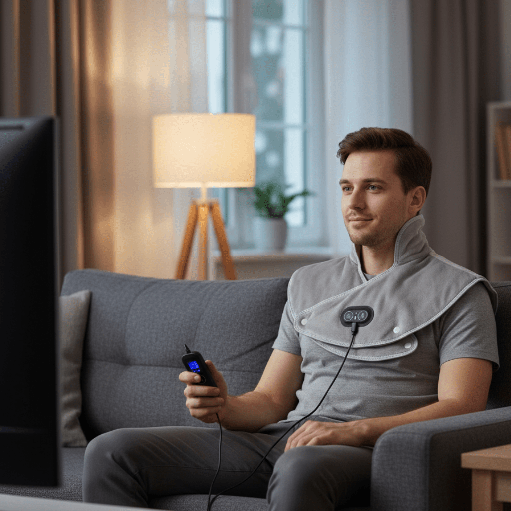 RELAXWAVE – USB Neck Massager with Vibration & Custom Heat Levels