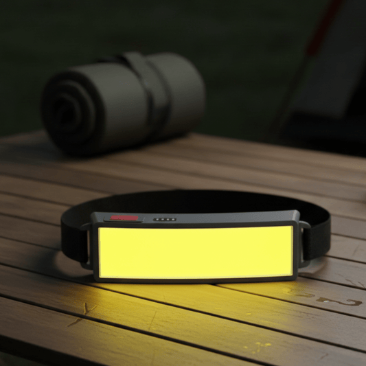 NIGHTBELT – Flexible COB LED Headlamp with USB Charging and Flood Beam