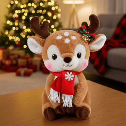 SCARFPLUSH – Cute Plush Toy Doll with Christmas Scarf for Holiday Gifting