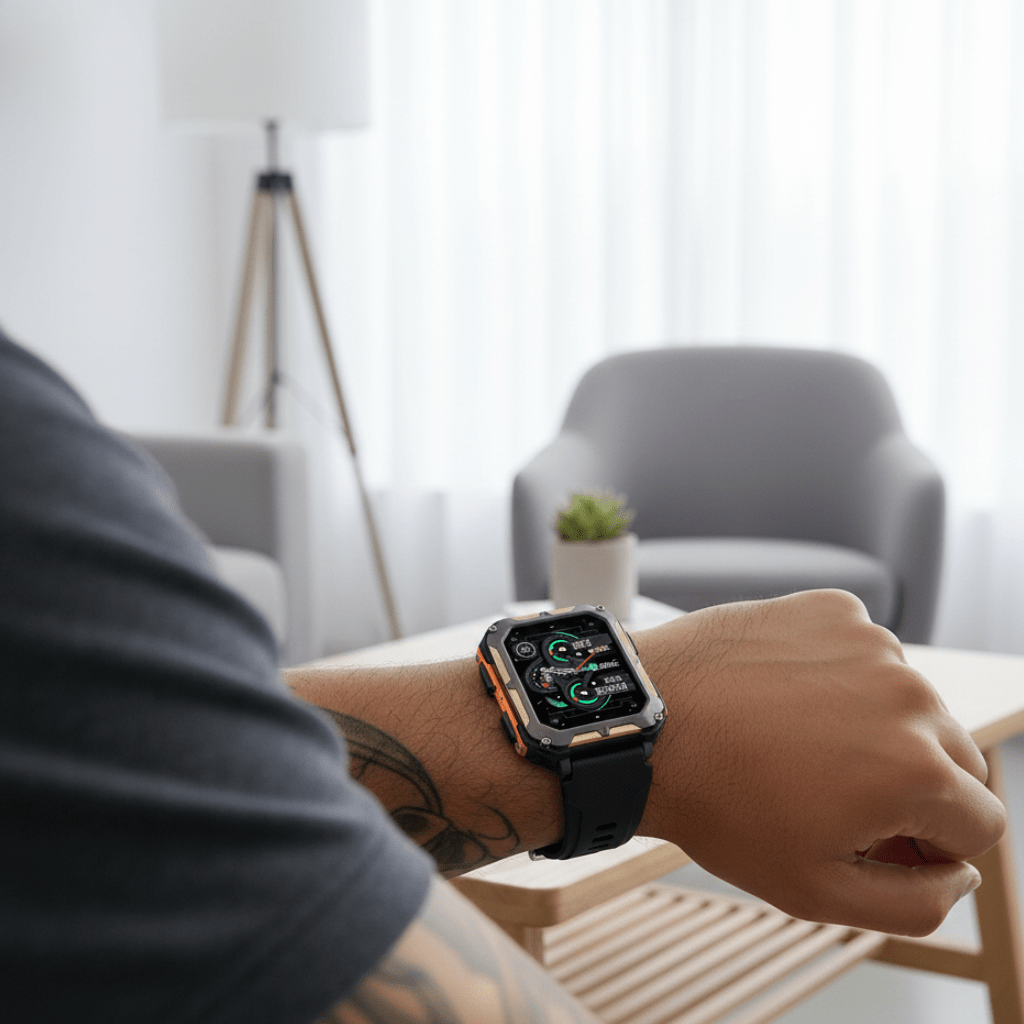 Fortix – Rugged Smartwatch Pro with Heart Rate Monitoring and IP68 Water Resistance