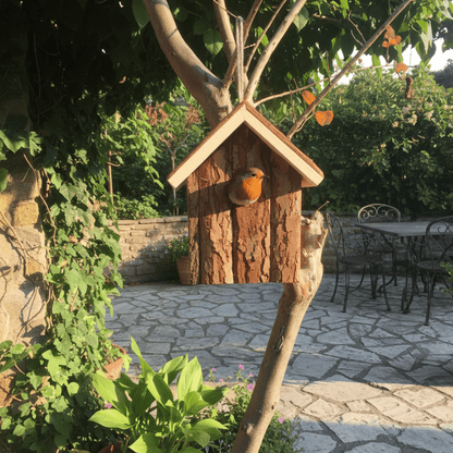 BIRDTERRA – Ventilated Wooden Nesting Home for Year-Round Garden Wildlife