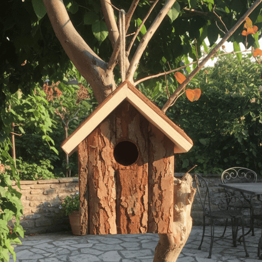 BIRDTERRA – Ventilated Wooden Nesting Home for Year-Round Garden Wildlife