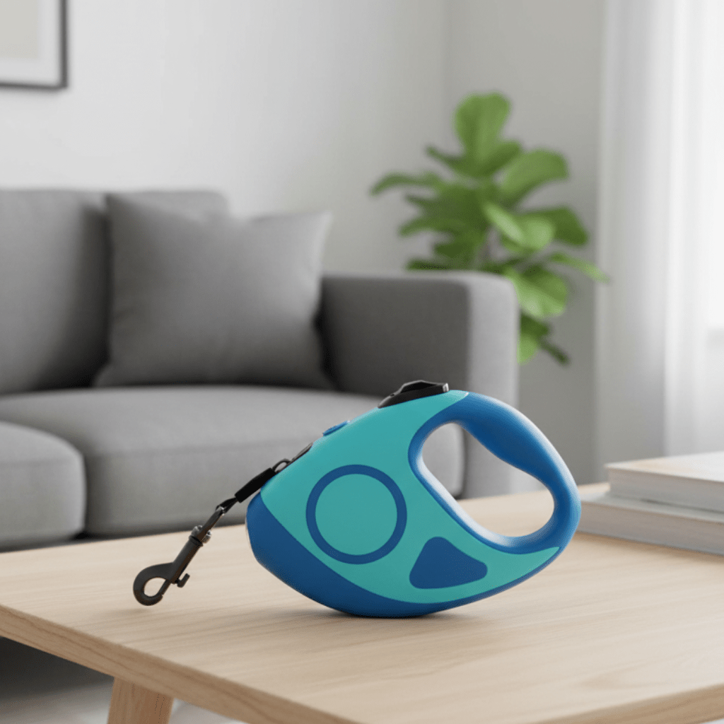 SAFEPAW – LED retractable dog leash with automatic rewind & non-slip handle