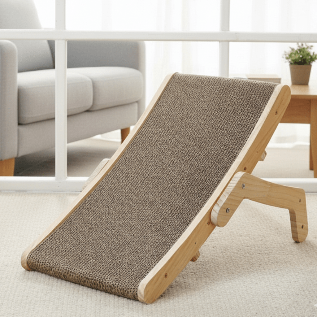 SMATCH SCATTERING TREE FOR CATS – Modern scratching board with wooden frame