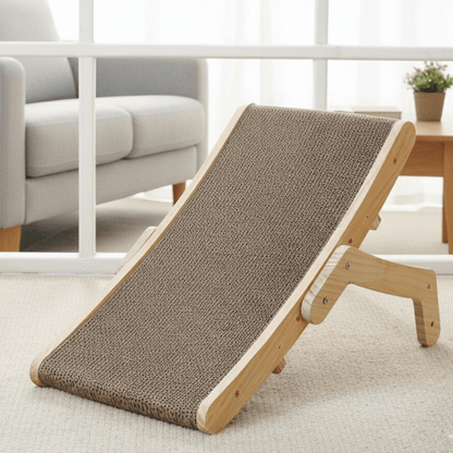 SMATCH SCATTERING TREE FOR CATS – Modern scratching board with wooden frame