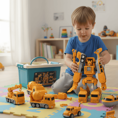 TRANSFORMAKID – Shape-Shifting Magnetic Car Builder Set