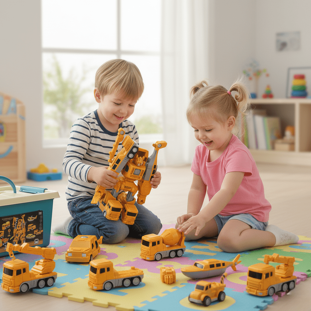 TRANSFORMAKID – Shape-Shifting Magnetic Car Builder Set