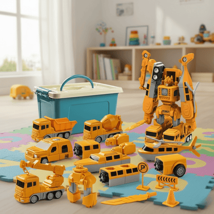 TRANSFORMAKID – Shape-Shifting Magnetic Car Builder Set