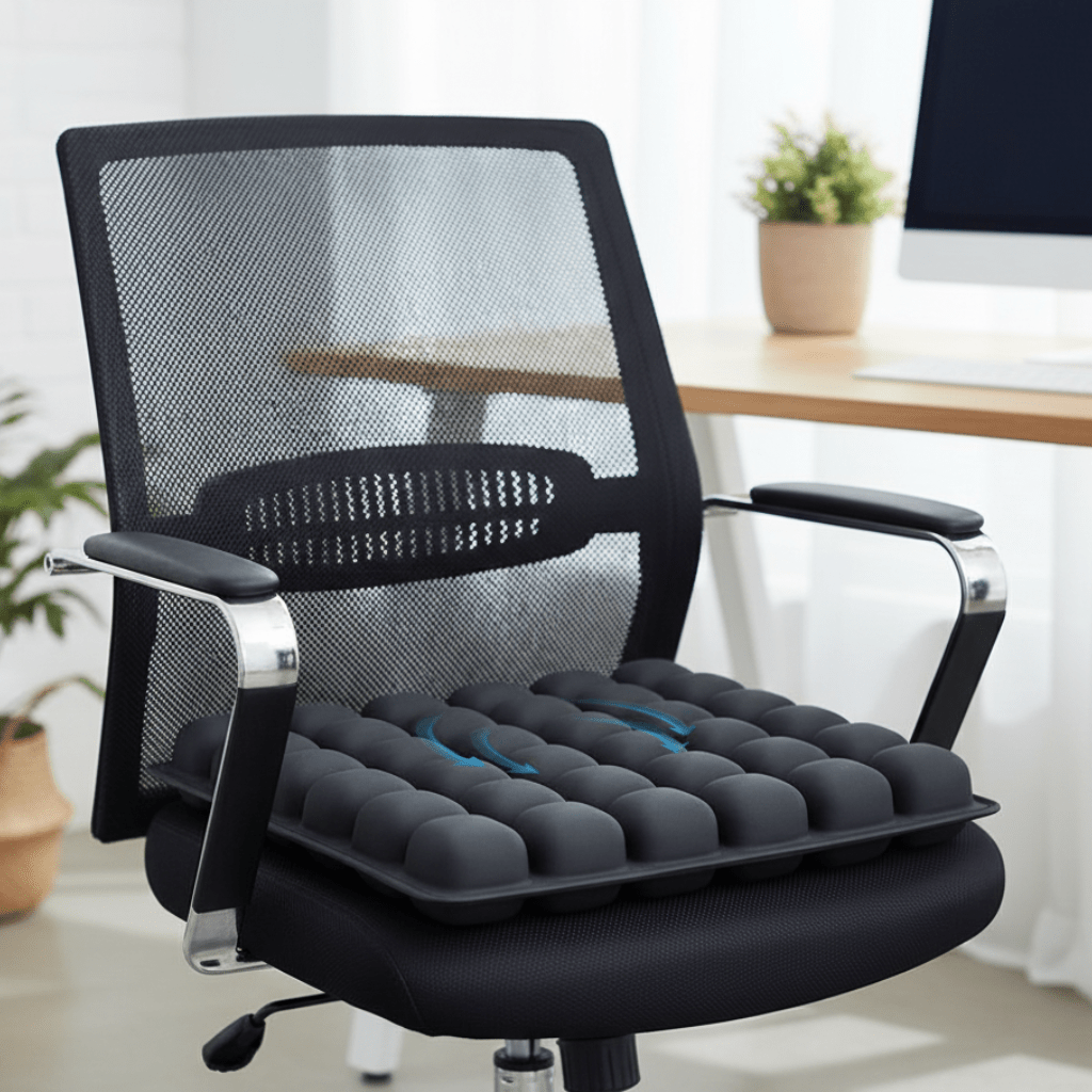 Cloudseat Pro – Inflatable seat cushion for comfort while traveling and in the office