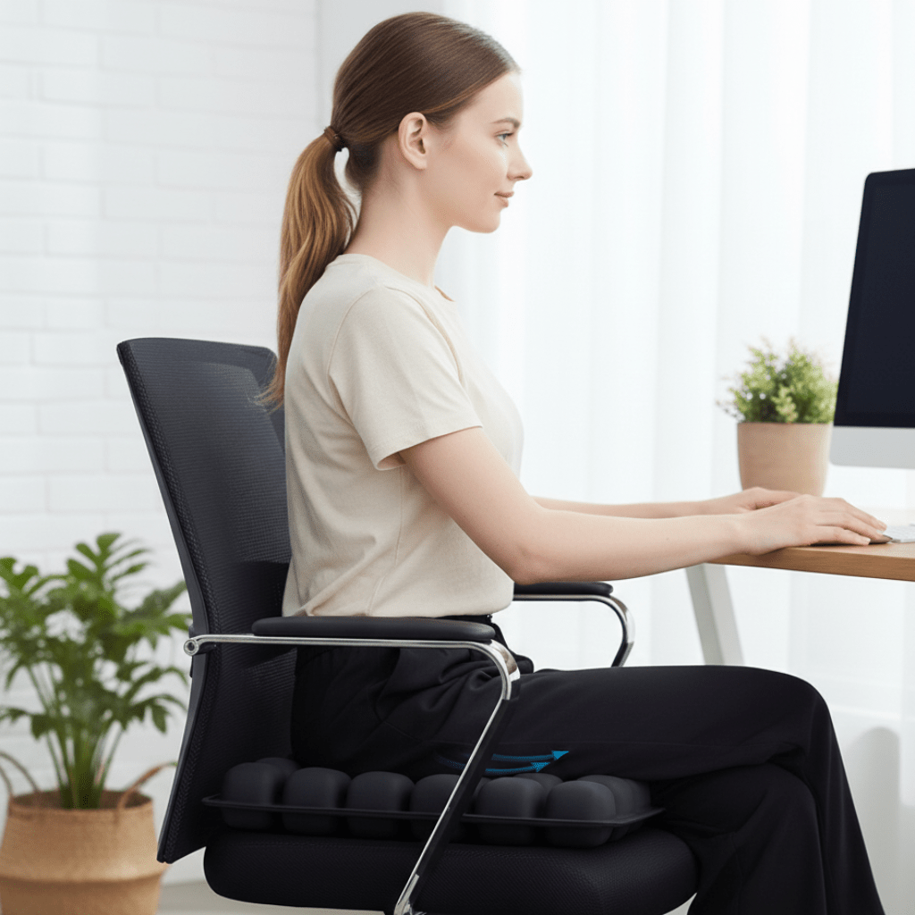 Cloudseat Pro – Inflatable seat cushion for comfort while traveling and in the office