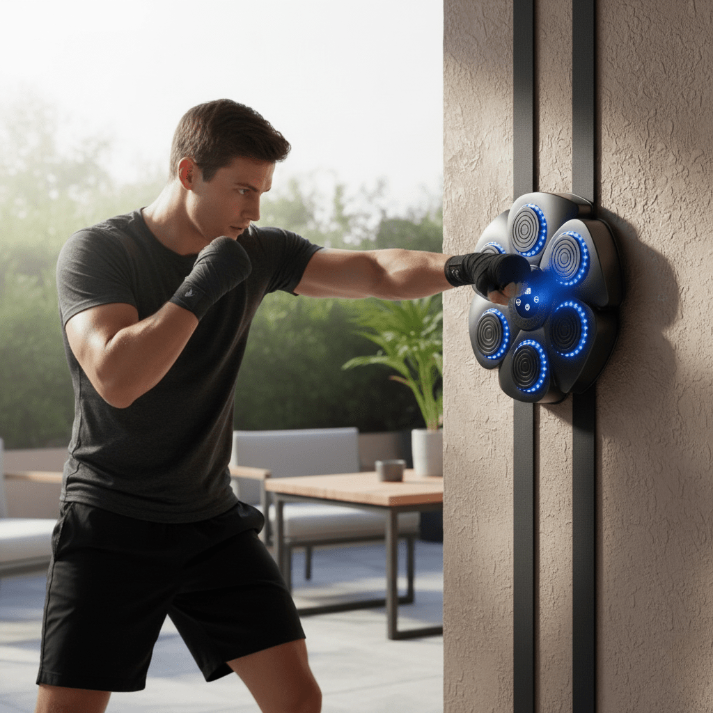 PunchTech - Smart Boxing Machine with Bluetooth Music & RGB Lighting