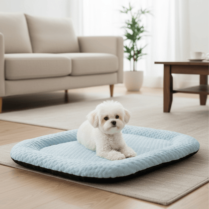 COOLFURIA – Advanced Cooling Dog Bed with Non-Slip Bottom & Machine Washable Cover
