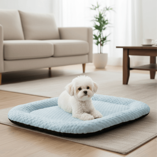 COOLFURIA – Advanced Cooling Dog Bed with Non-Slip Bottom & Machine Washable Cover