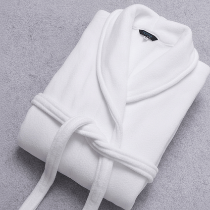 CORALSOFT – Elegant Winter Bathrobe Soft Coral Fleece Dressing Gown with Pockets