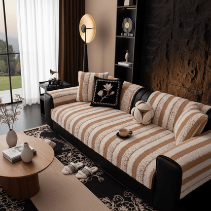 SLIPLOCK – Antislip Pluche Bankhoes – Universele Dikke Bankbeschermer voor Dagelijks Gebruik