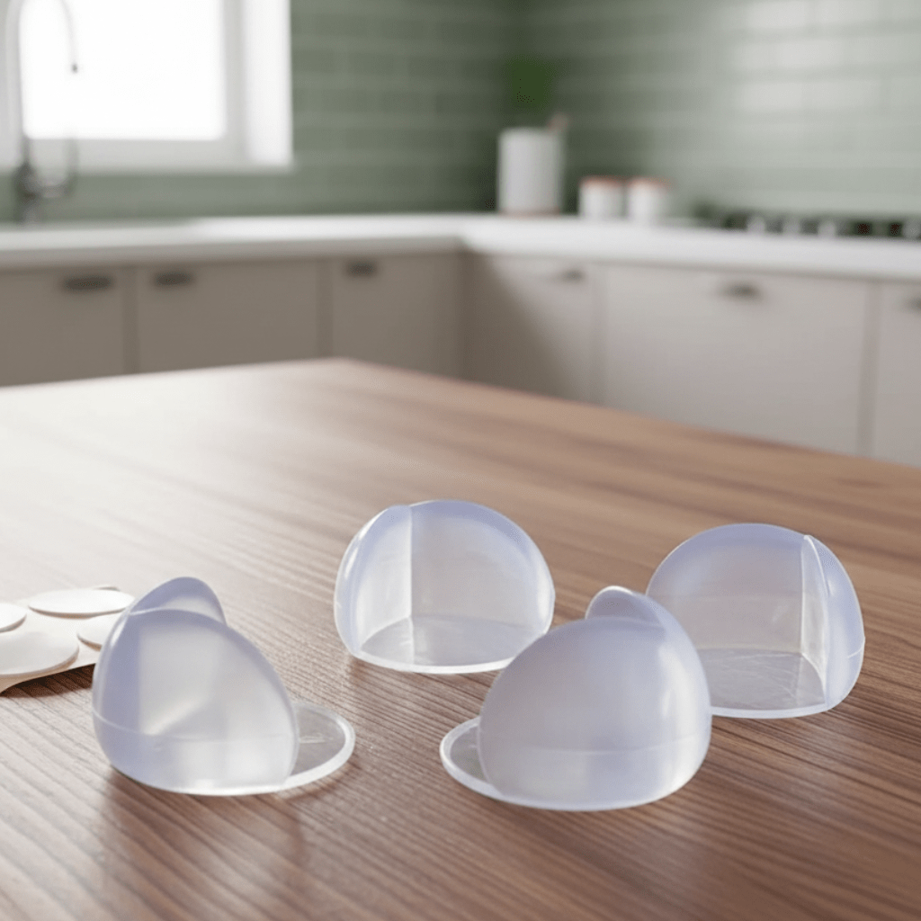 CORNERKEEP – Child Safety Silicone Corner Protectors – Non-Toxic Edge Guards for Tables
