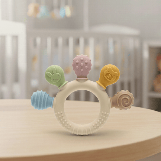 SOFTRING – Lichtgewicht siliconen baby bijtring – veilige sensorische verlichting voor kleine tandvlees