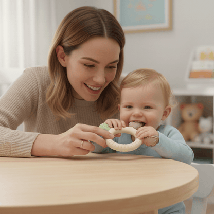 SOFTRING – Lichtgewicht siliconen baby bijtring – veilige sensorische verlichting voor kleine tandvlees
