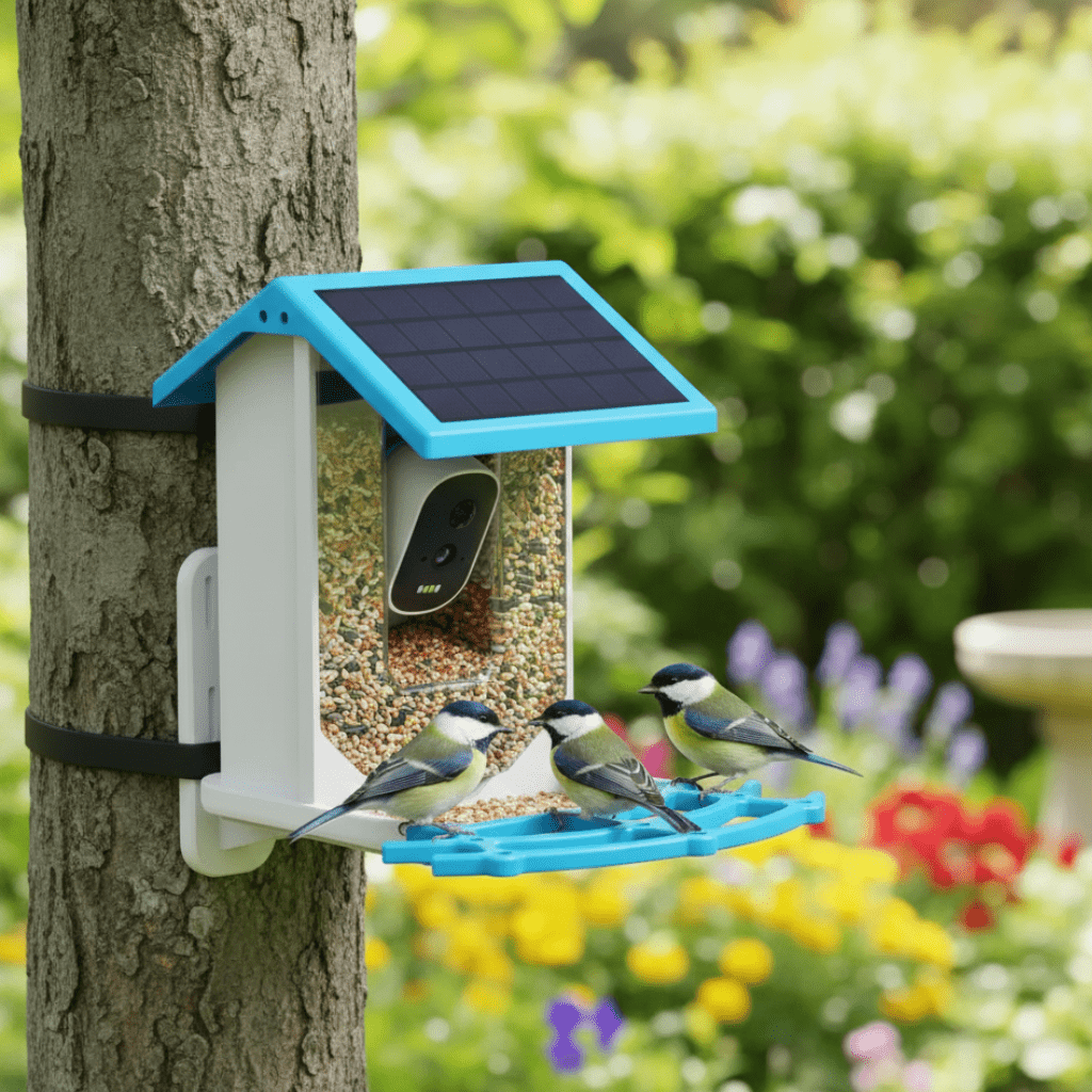 SOLARFEED – Smart Solar Bird Feeder with 2.4K HD Camera & Night Vision