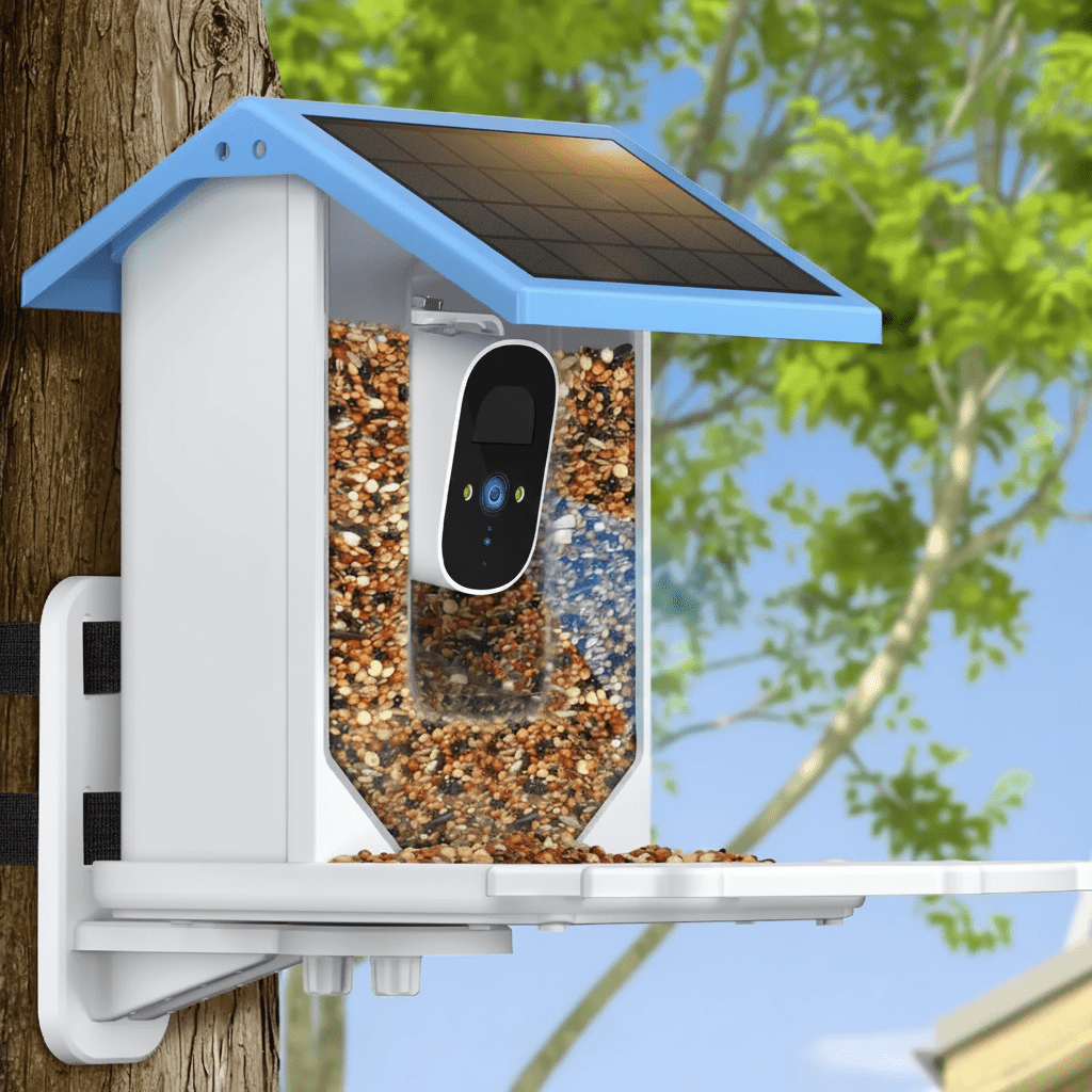 SOLARFEED – Smart Solar Bird Feeder with 2.4K HD Camera & Night Vision