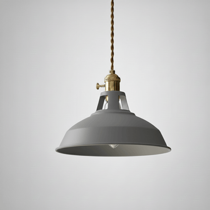 DECOLUXE – Retro Barn Shade Ceiling Pendant for Kitchens & Lofts, Adjustable Hanging Design