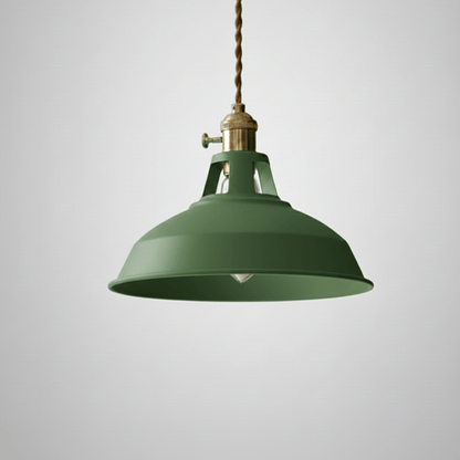 DECOLUXE – Retro Barn Shade Ceiling Pendant for Kitchens & Lofts, Adjustable Hanging Design