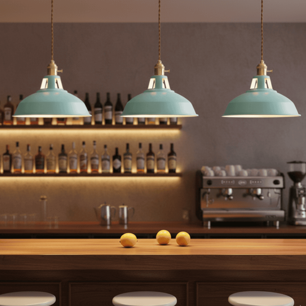 DECOLUXE – Retro Barn Shade Ceiling Pendant for Kitchens & Lofts, Adjustable Hanging Design