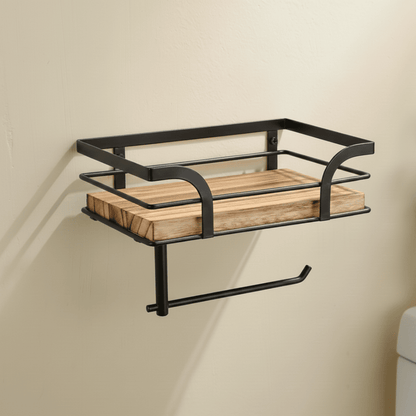 FORGELOFT – Decorative Wrought Iron Wall Rack for Towels & Bathroom Essentials