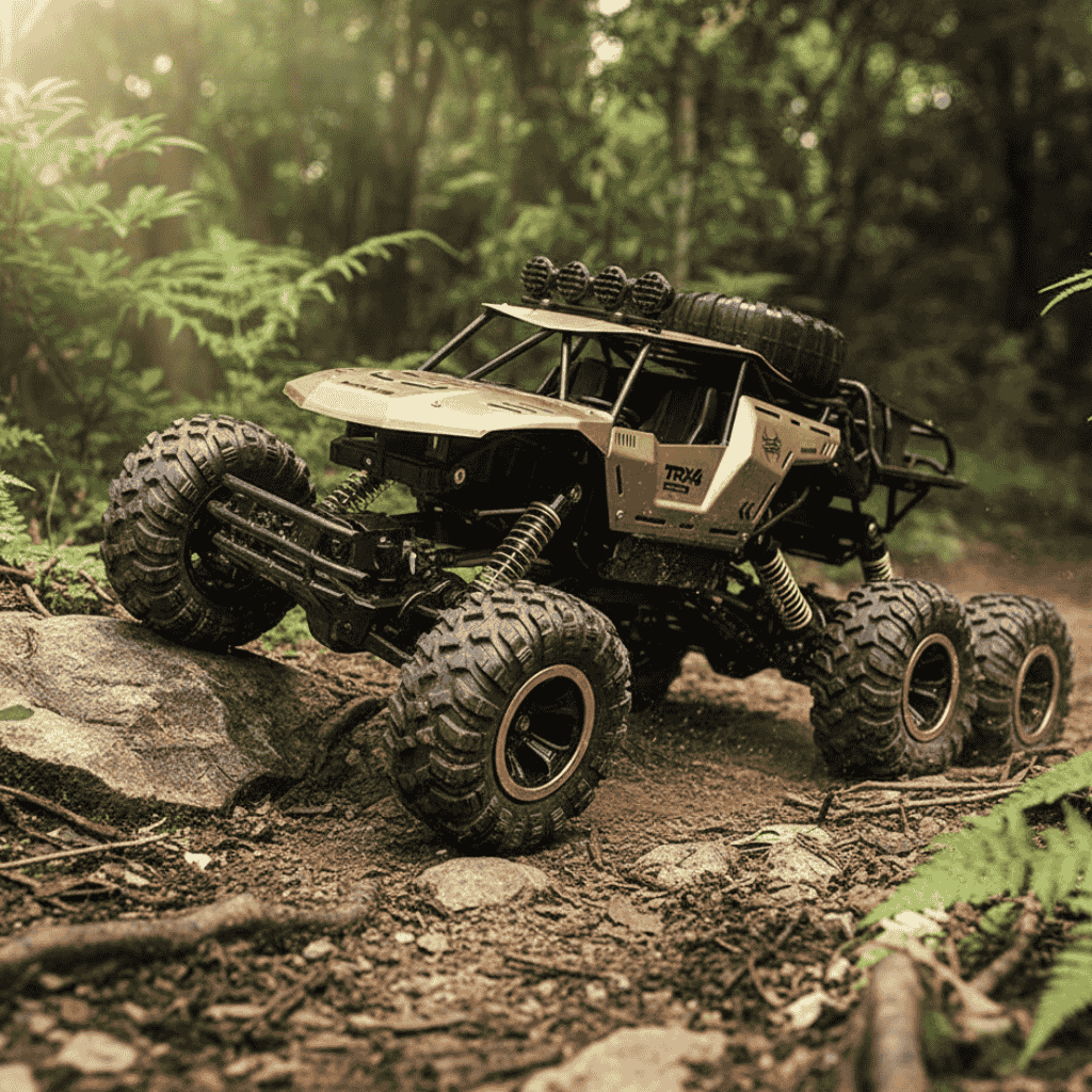 ROCKBEAST – 6WD RC Monster Truck with LED Lights, 52 km/h Speed, Off-Road Fun