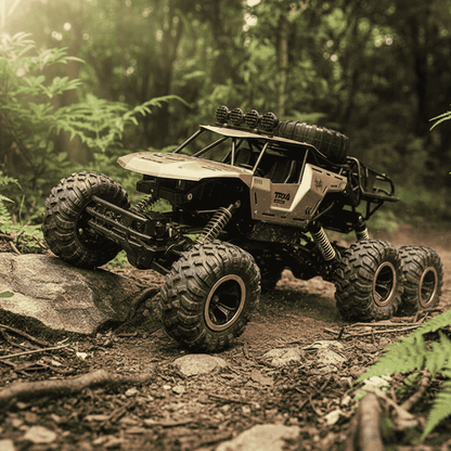 ROCKBEAST – 6WD RC Monster Truck with LED Lights, 52 km/h Speed, Off-Road Fun