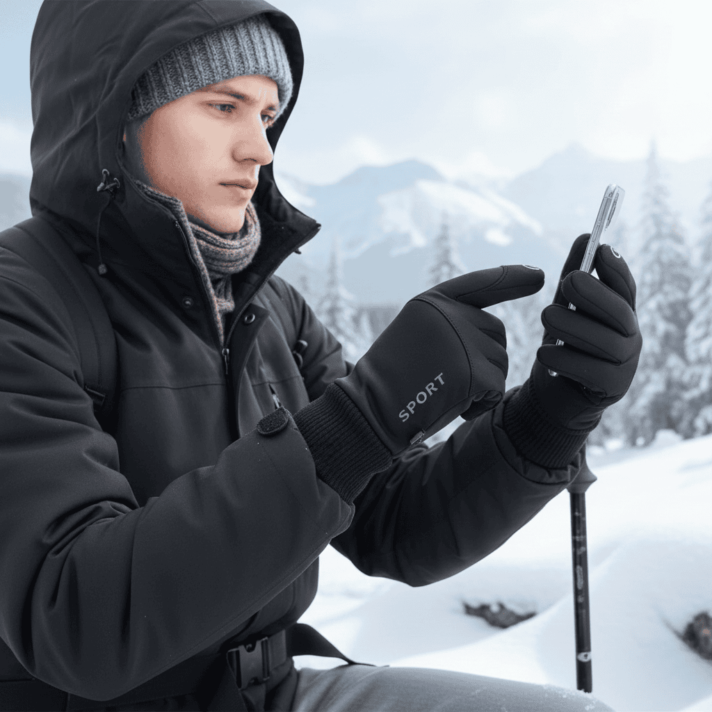 TOUCHWARM – Thermal Touch Screen Gloves Waterproof, Anti-Skid Grip