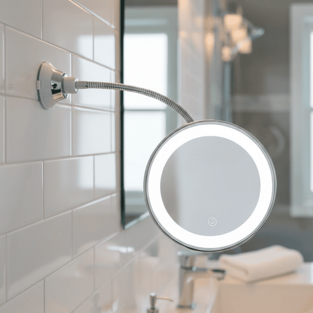 CLARIVIEW – LED Makeup Mirror with Ultra-Bright Lights & 10x Zoom