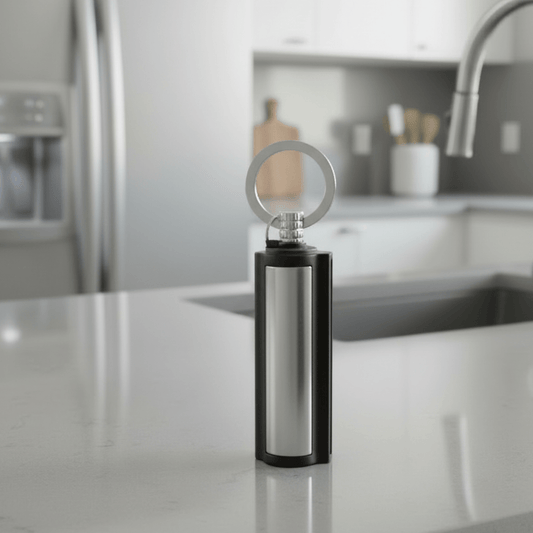 FIREKEY – Waterproof Metal Fire Starter Keychain for Outdoor Adventures