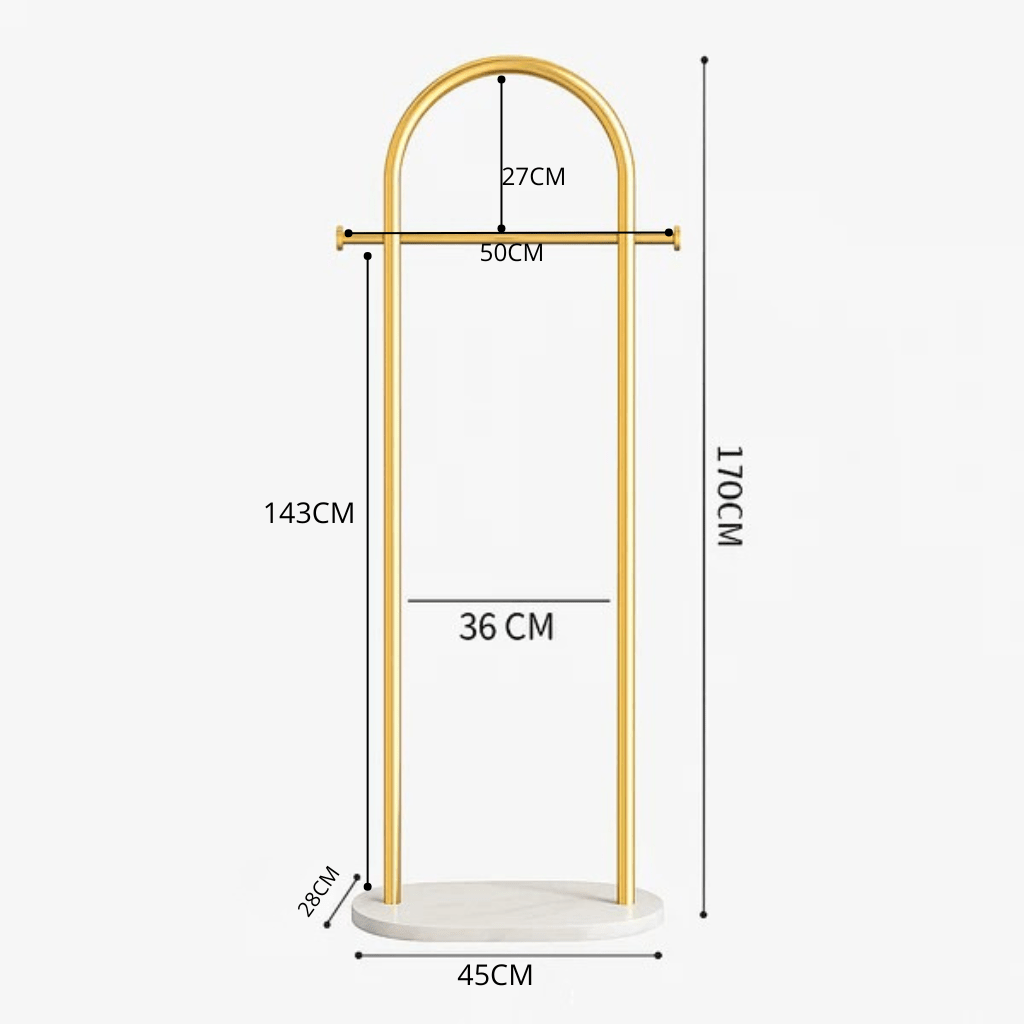 CLOSETSTAND – Elegant Floor Standing Clothes Rack Stylish Hanger for Clothes Organizer