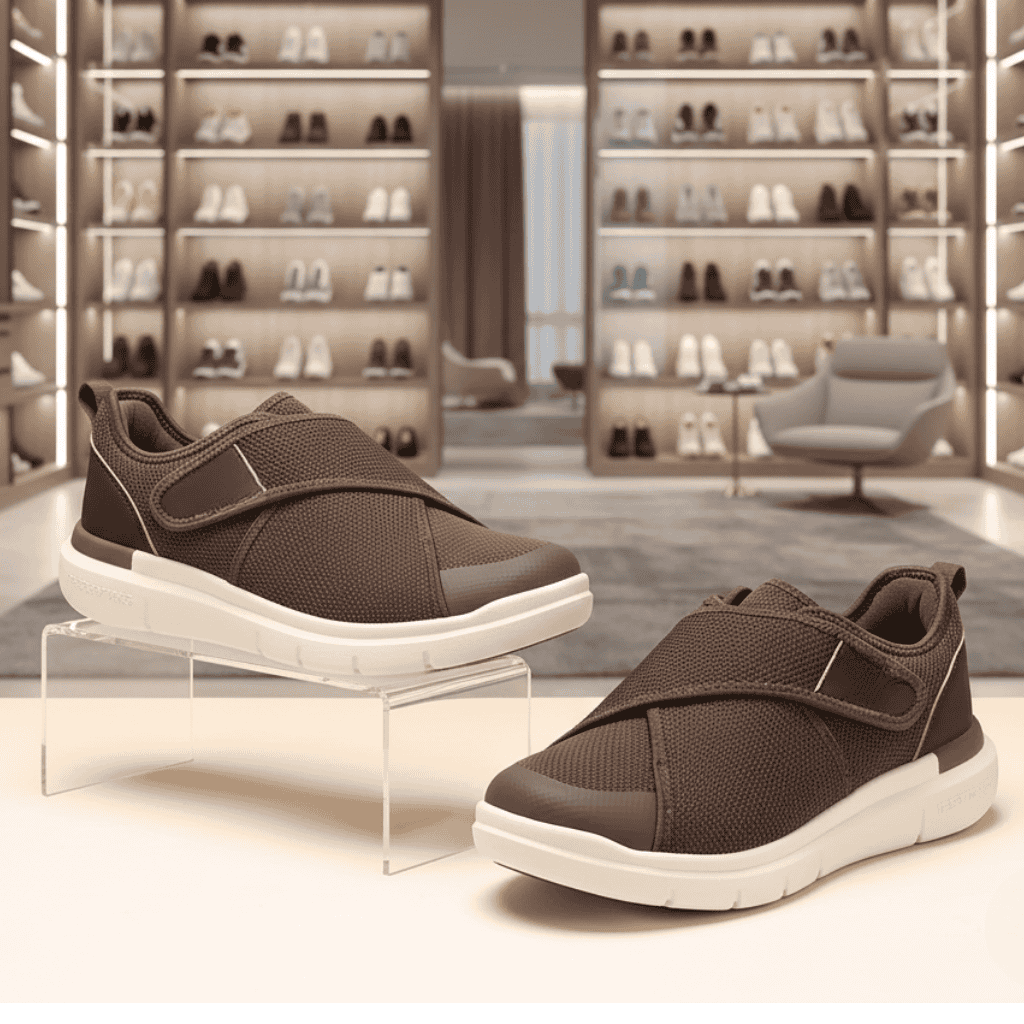 COMFORTWALK – Extra Wide Slip-On Shoes for Diabetic Foot Care with Adjustable Fit