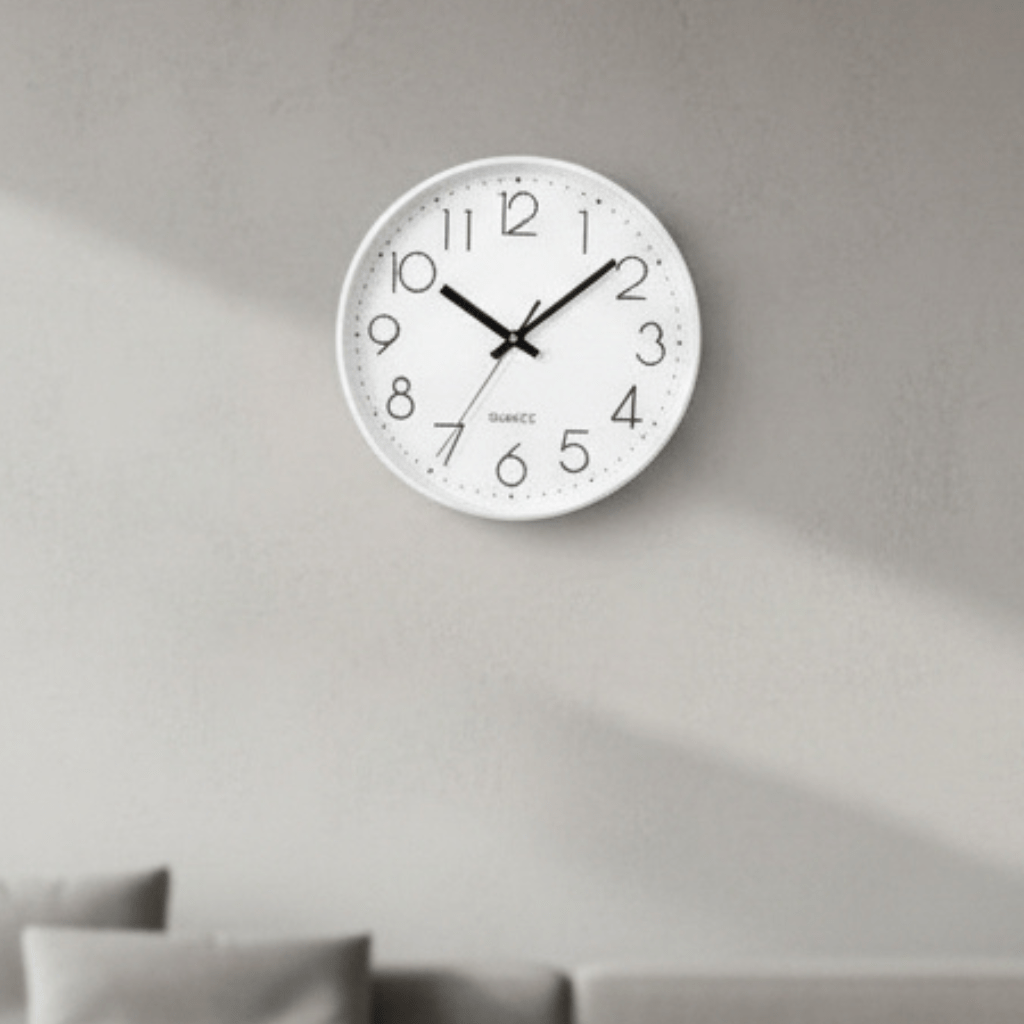 TIMESILENT – 12-Inch Silent Non-Ticking Wall Clock for Modern Decor