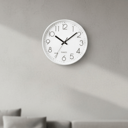 TIMESILENT – 12-Inch Silent Non-Ticking Wall Clock for Modern Decor