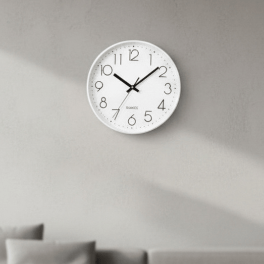 TIMESILENT – 12-Inch Silent Non-Ticking Wall Clock for Modern Decor