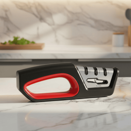 SHARPMIX – 4-in-1 Knife Sharpener & Scissors Polisher – Ergonomic Kitchen Tool