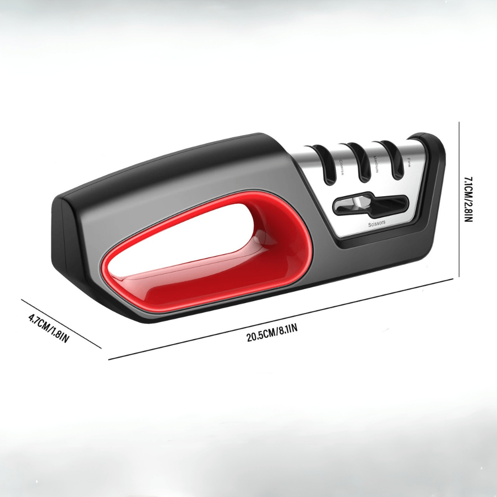 SHARPMIX – 4-in-1 Knife Sharpener & Scissors Polisher – Ergonomic Kitchen Tool