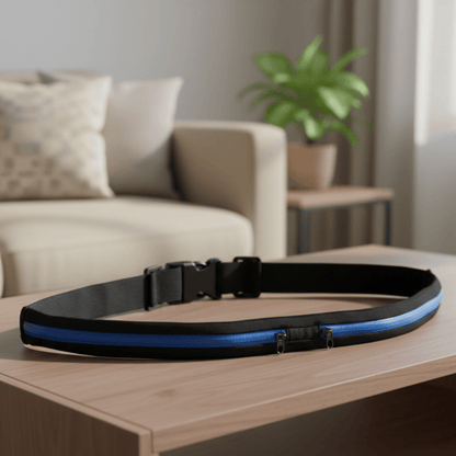 RUNBELT – Verstelbare waterdichte hardloop heuptas met dubbele zakken