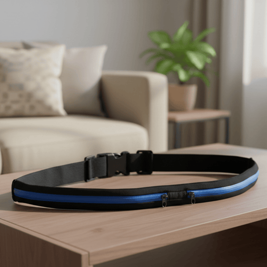 RUNBELT – Verstelbare waterdichte hardloop heuptas met dubbele zakken