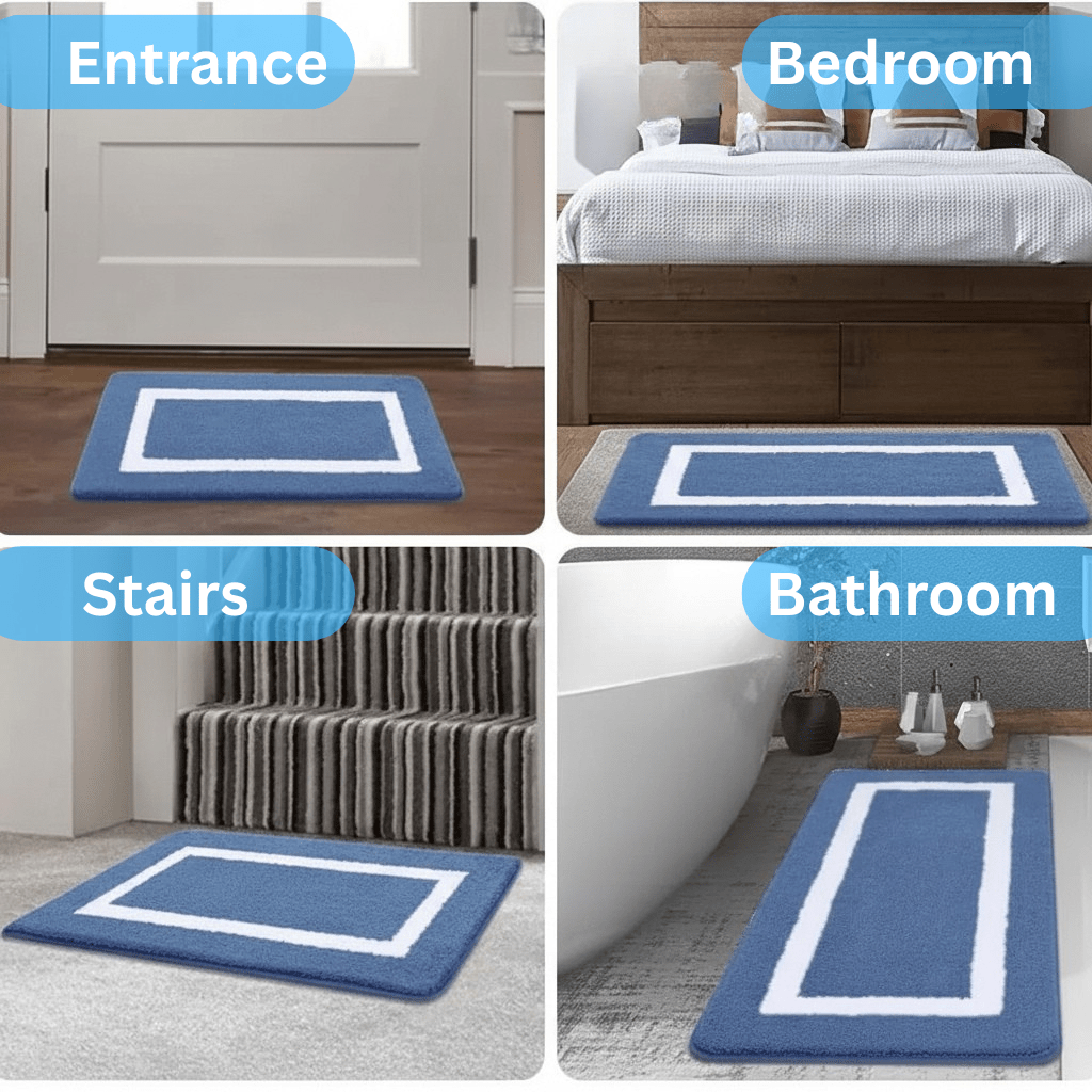 BATHCLOUD – Soft Non-Slip Microfiber Bath Mat for Bathroom & Living Room
