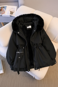 FURORA – Elegant Women’s Puffer Jacket with Cozy Fur Collar for Winter Warmth