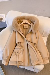 FURORA – Elegant Women’s Puffer Jacket with Cozy Fur Collar for Winter Warmth