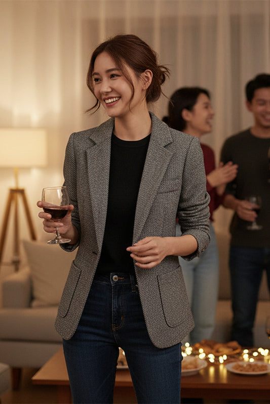 MILLY – Women’s Tailored Wool Blend Blazer