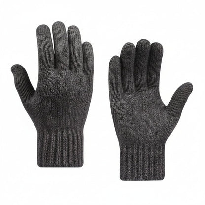 Men's Winter Touch Screen Gloves - Thick Velvet Lined, Knitted Warmth 4