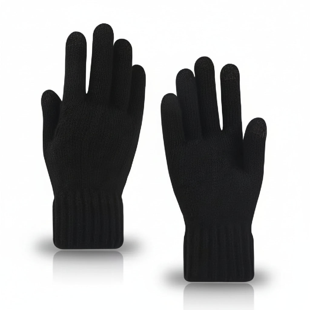 Men's Winter Touch Screen Gloves - Thick Velvet Lined, Knitted Warmth 5